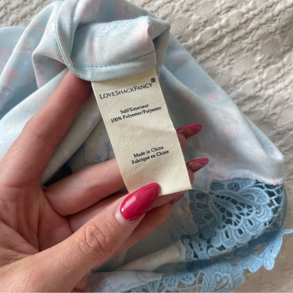 LOVESHACKFANCY Blue & Pink Floral Cami NWT - Picture 8 of 8